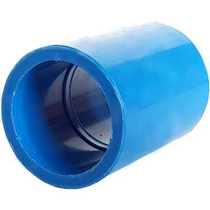In-House Blue PVC Coupling